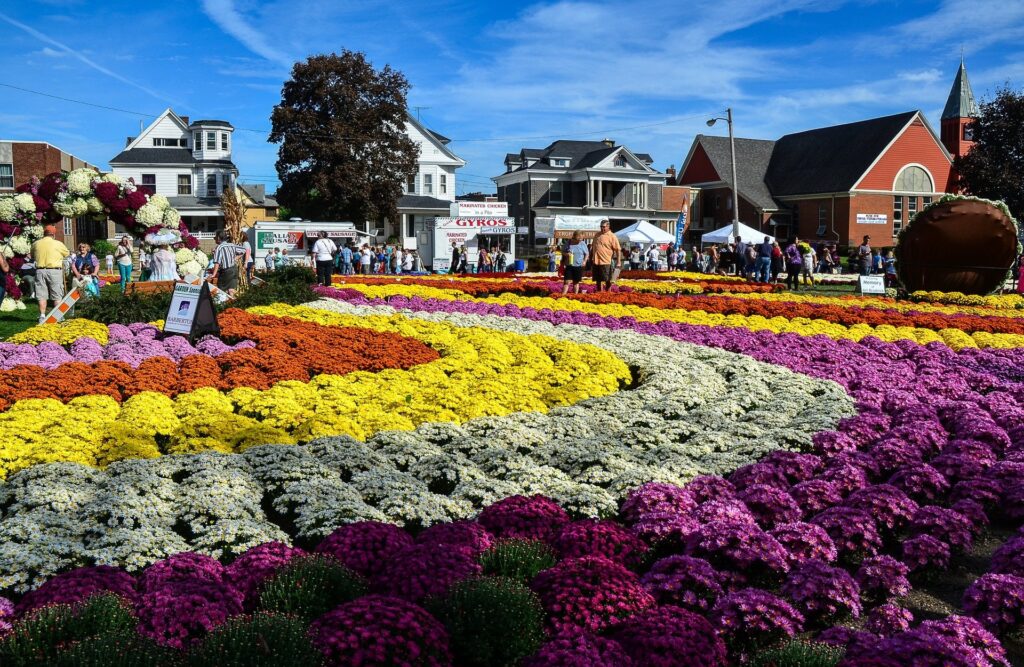 flower displays in Barberton Ohio